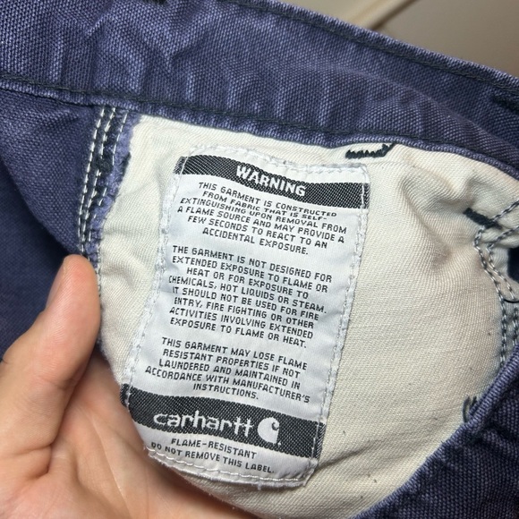 Vintage Carhartt Flame Resistant distressed baggy jeans - Picture 11 of 12